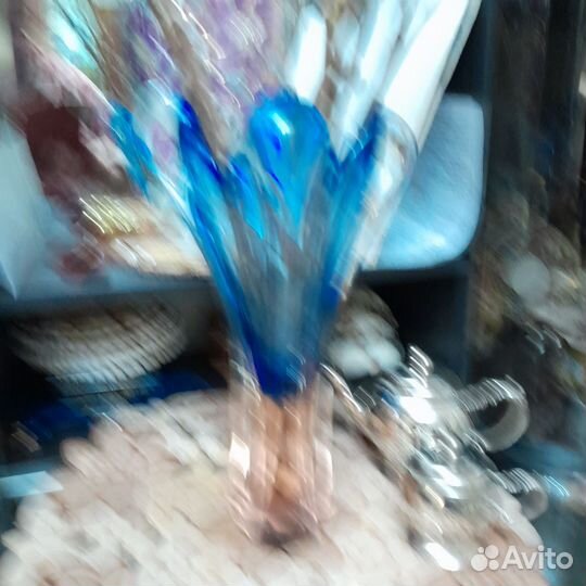 Ваза для цветов хрустальная 30 см