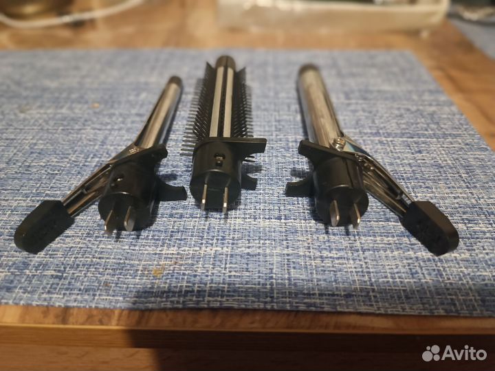 Щипцы для завивки волос со сменными насадками