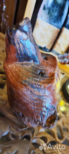 Настенное украшение голова медведя из дерева