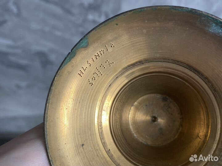 Антикварная ваза латунь Индия