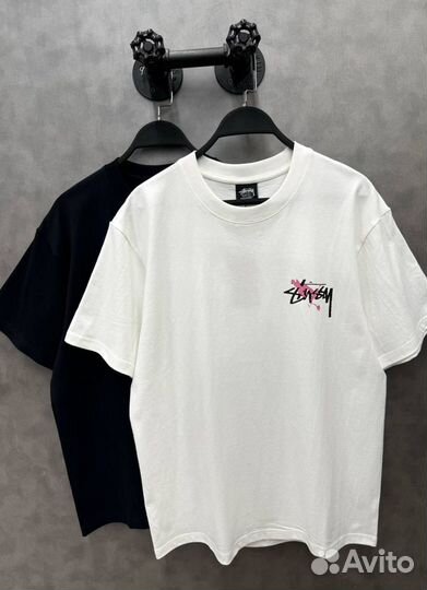 Stussy футболка оверсайз брызги красок