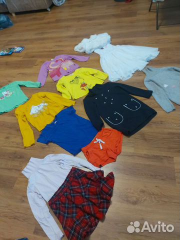 Одежда пакетом для девочки 4-6 лет