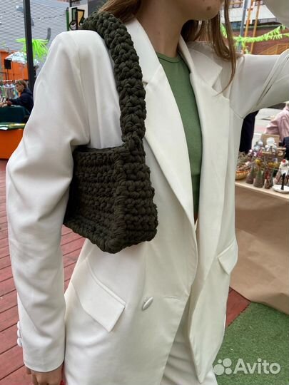 Хлопковая сумка ручной работы