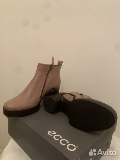 Ботильоны/ботинки женские ecco 38 натуральная кожа
