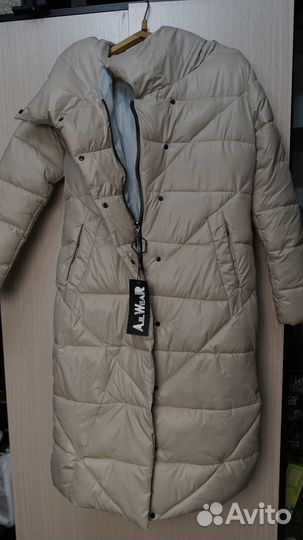 Пуховик новый длинный ALL wear 44