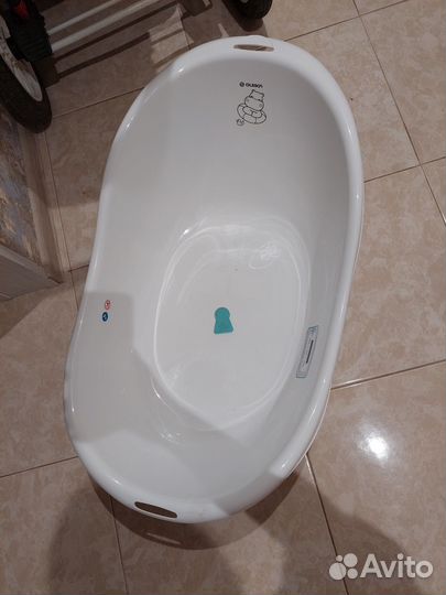 Детская ванна с термометром Olsson Gloria Hippo