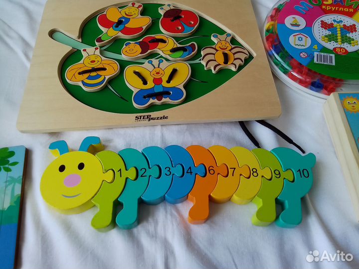 Деревянные игрушки пакетом