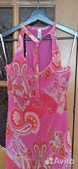 Платье сарафан laundry 44-46р крепдешин шелк