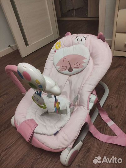Кресло-качалка Chicco Balloon Miss Pink шезлонг