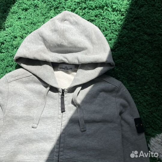 Толстовка Stone Island Zip Hoodie Grey