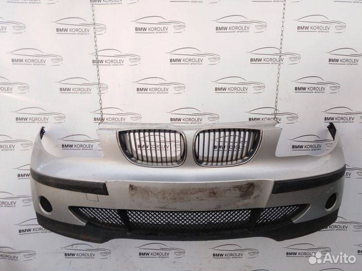 Бампер передний серебро E87 дорест. BMW