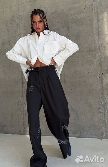 Loewe рубашка с капюшоном