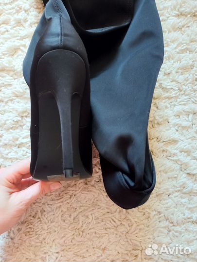 Сапоги женские ботфорты 34-35р