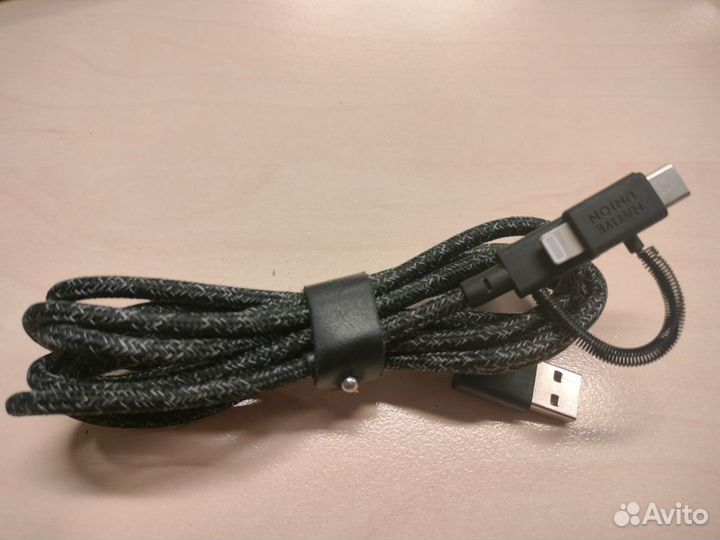 Кабель Native Union 3 в 1, micro-USB/lightning/USB