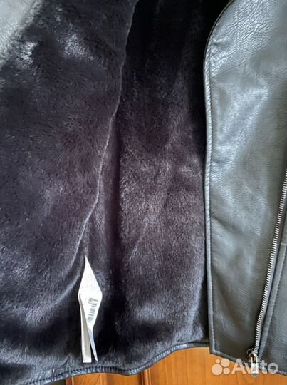 Утепленная кожаная куртка Mango на 146-152-158