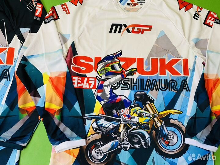 Джерси для мотокросса Suzuki Сузуки