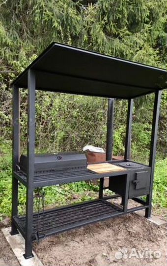 Мангалы с крышей лофт