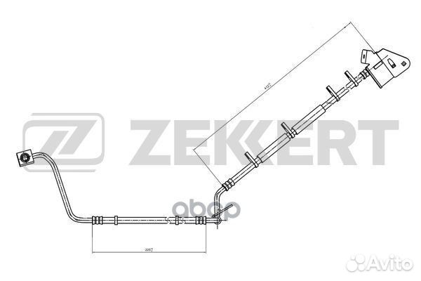 Шланг тормозной передний правый Jeep Grand Cher