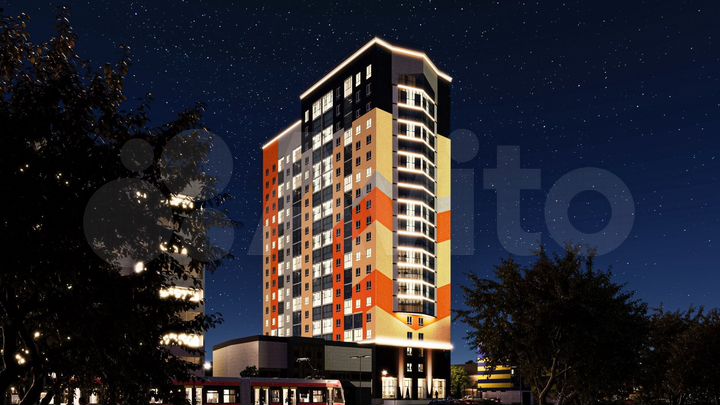 2-к. квартира, 54,5 м², 8/20 эт.