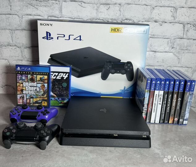 Ps4 slim 100игр / гарантия