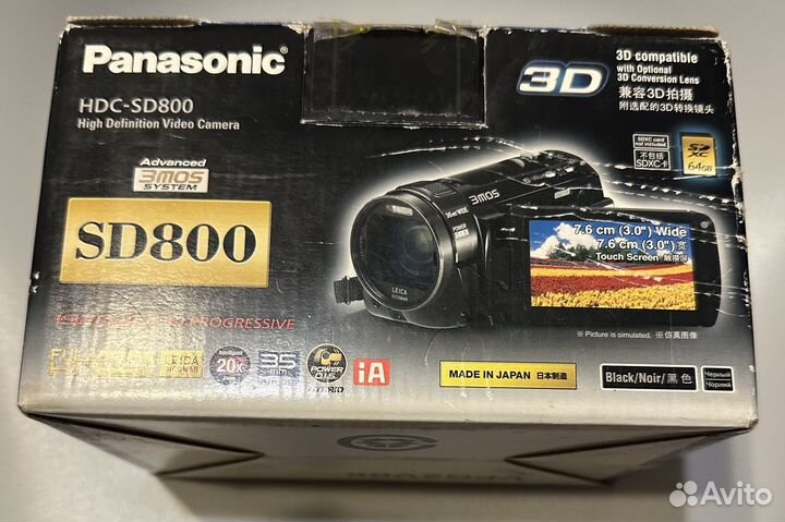 Видеокамера Panasonic hdc-sd800