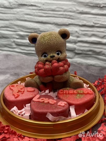 Мишки из мыла на 8 марта