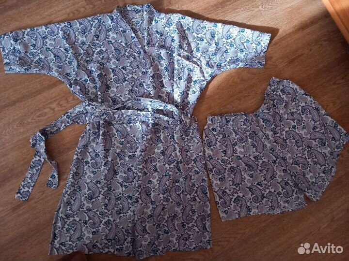 Халат и шортики для дома 42/44