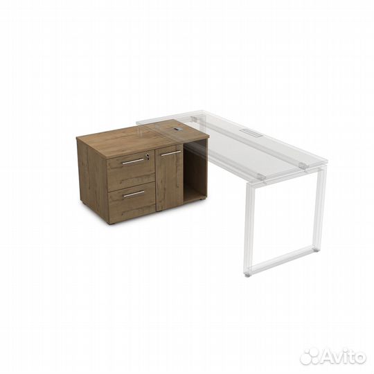 Тумба с двумя ящиками и дверкой 9нт.010