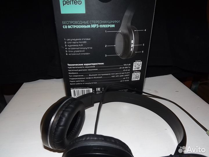 Наушники беспроводные bluetooth и mp3 плеером