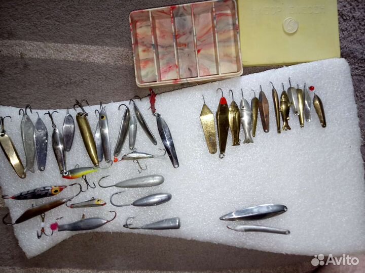 Катушки,балансиры,блесны СССР, крючки, термос СССР