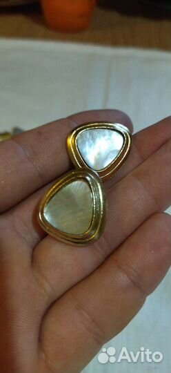 Запонки перламутр СССР