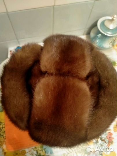 Норковая шапка-формовка мужская