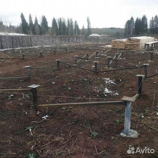 Установка винтовых свай