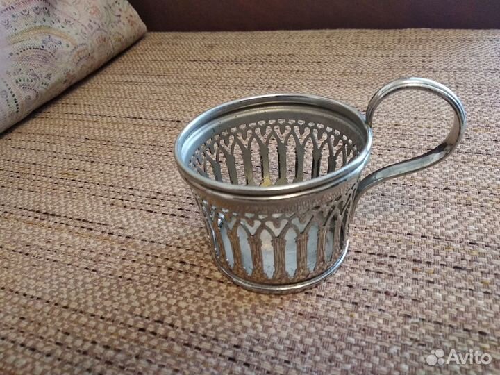 Антикварный подстаканник Братья Бух