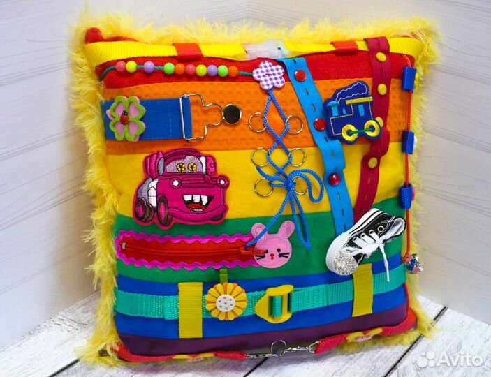 Бизиборд мягкий новый