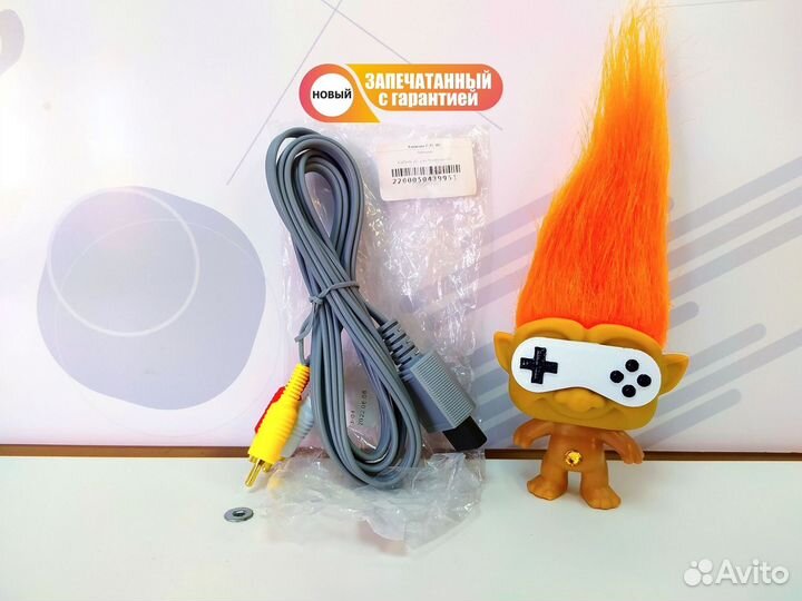 AV Кабель для Nintendo Wii (тюльпаны) новый