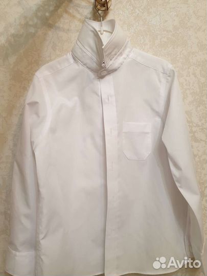 Рубашка белая для мальчика 116