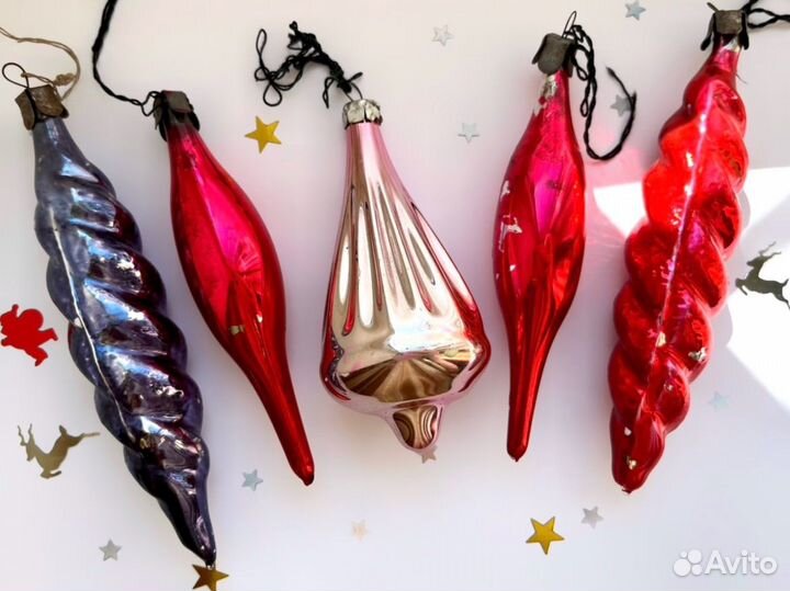 Советские елочные украшения сосульки одним лотом