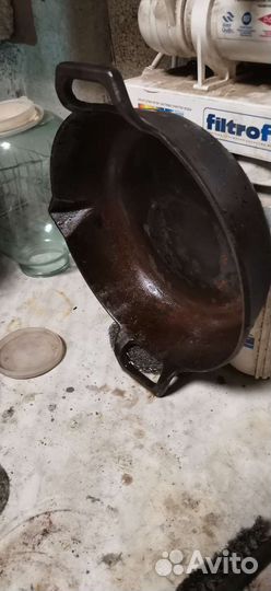 Чугунная сковорода СССР новая