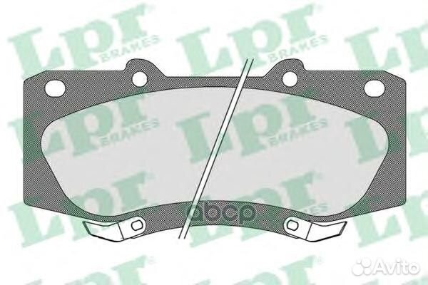 Колодки тормозные toyota hilux 05- передние 05P