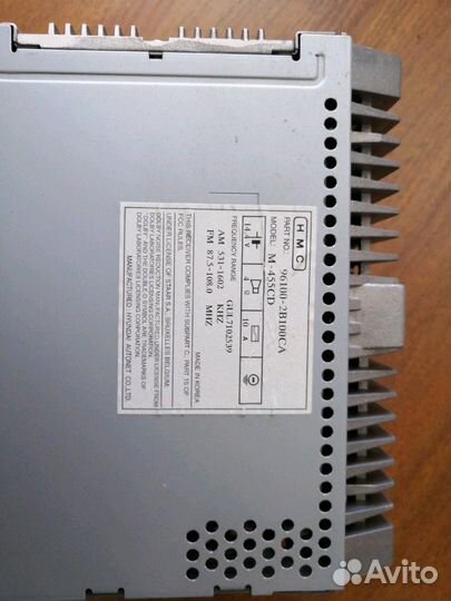 Hyundai Santa fe II. Штатная магнитола