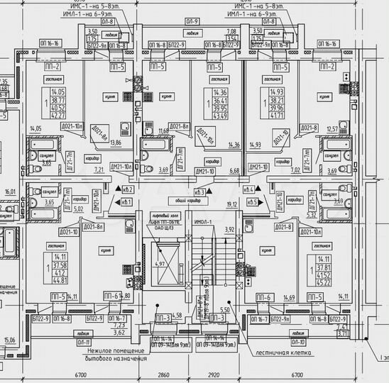 1-к. квартира, 44,8 м², 3/9 эт.