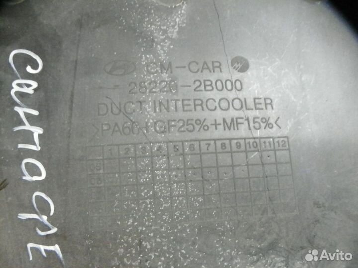 Воздухозаборник (наружный) Hyundai Santa Fe