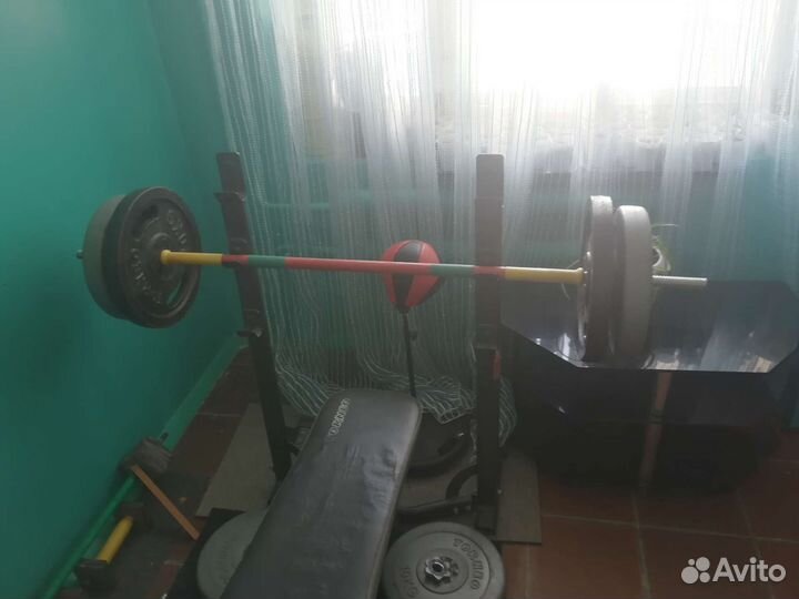 Штанга гриф блины бу, гантели, турник, скамья