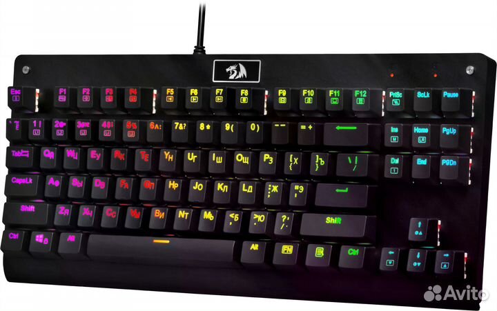Клавиатура Redragon Dark Avenger, RU, игровая, под