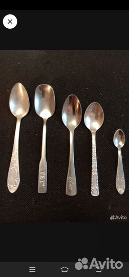 Ложка и вилка мельхиоровая