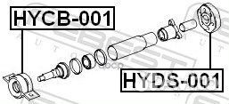 Муфта карданного вала hyds001 Febest