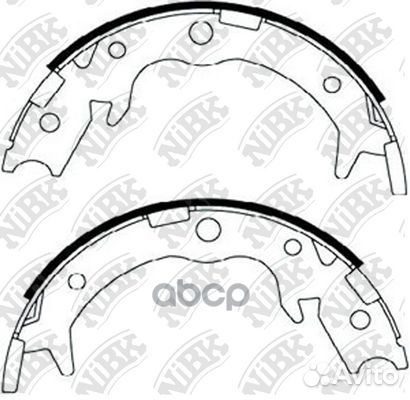 Колодки барабанные NiBK FN0570 FN0570 NiBK
