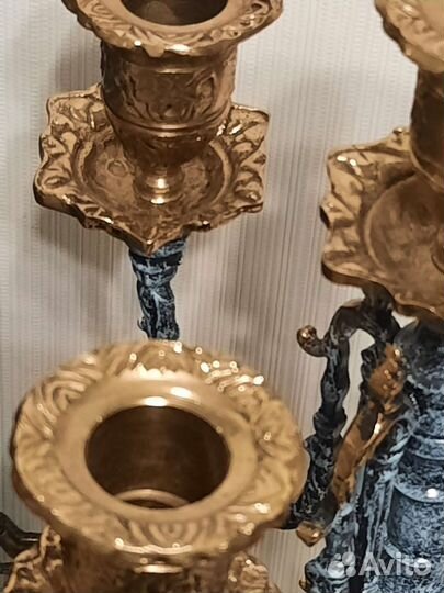 Подсвечники и канделябры бронза
