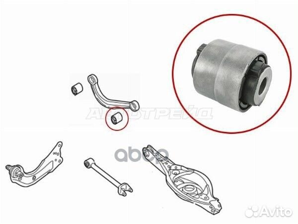 Сайлентблок заднего верхнего поперечного рычага